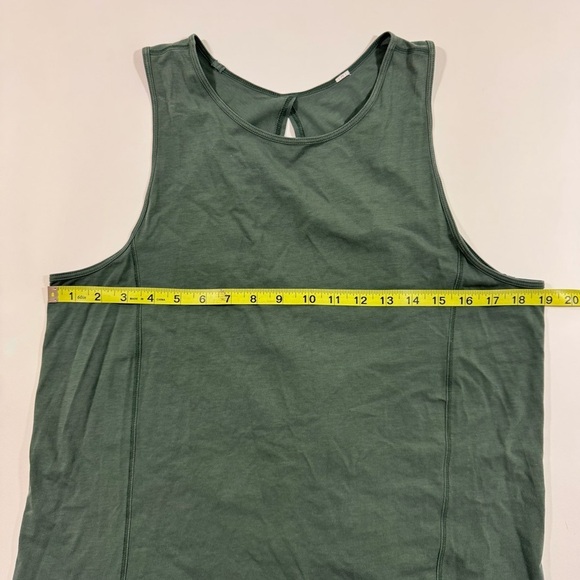 Lululemon Low Key Open Back Tank Top Green - Picture 4 of 6